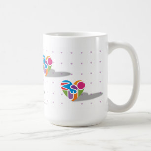 Älskare Heart® Music Mugg