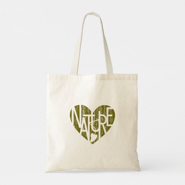 Älskare Heart® Nature Älskare Tote Bag Tygkasse (Baksida)