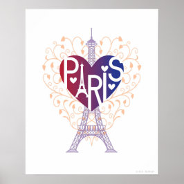 ÄLSKARE HEART® Paris Poster