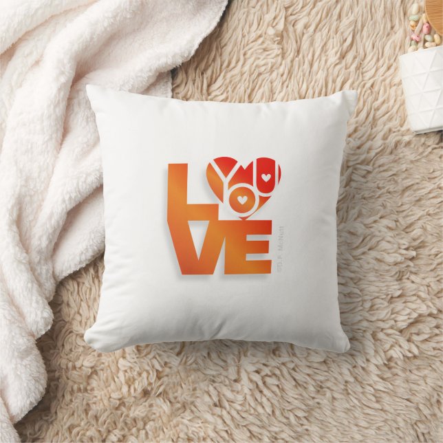 Älskare Heart® Pillow Kudde (Filt)