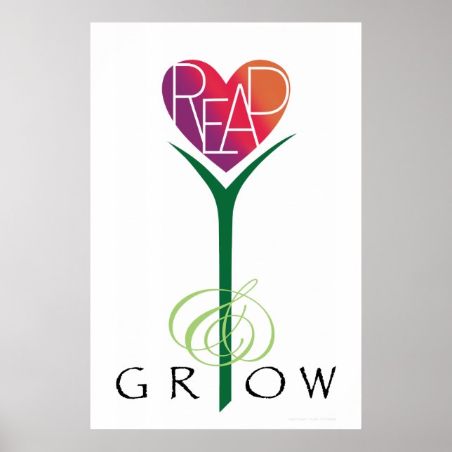 Älskare Heart® Read & Grow Poster (Framsidan)