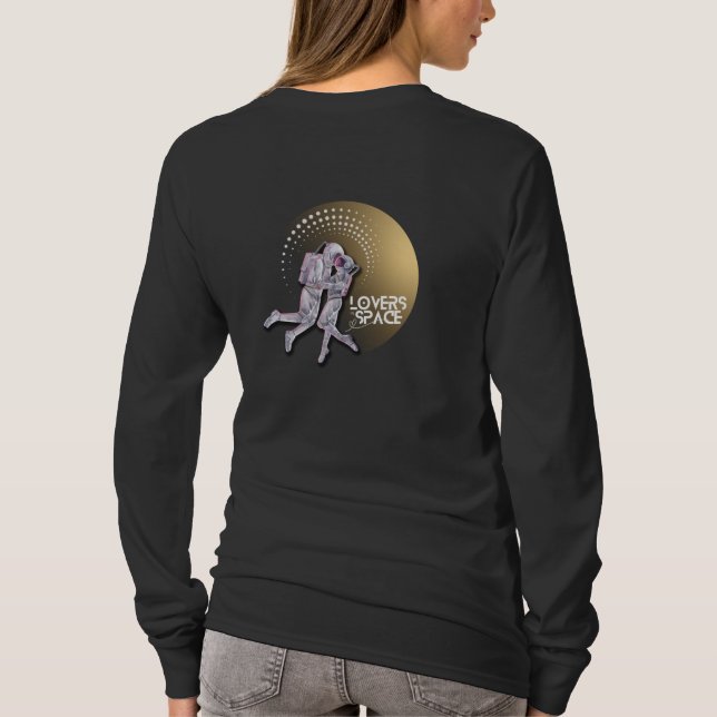 Älskare i rymden t shirt (Baksida)