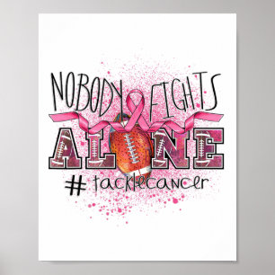 Älskare Ingen bekämpar Ensamen mot bröstcancer Poster