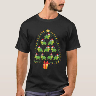 Älskare-julsköldpaddan Träd Ljus Pa T Shirt