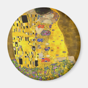 Älskare Kiss Fine Art Acrylic Painting Magnet