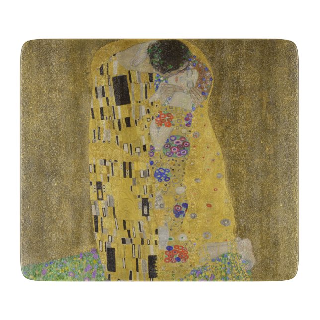 Älskare Kissing Embrace av Gustav Klimt (Framsidan)