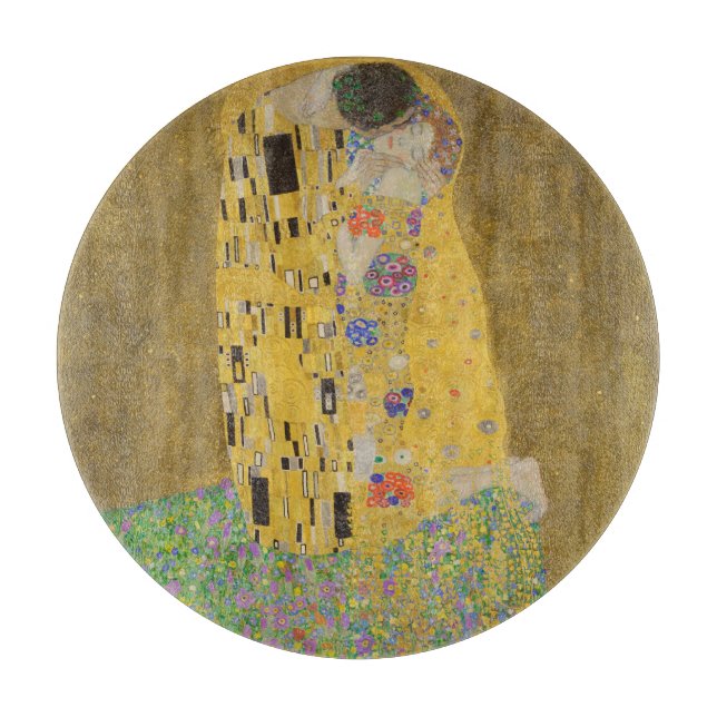 Älskare Kissing Embrace av Gustav Klimt (Framsidan)