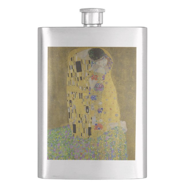 Älskare Kissing Embrace av Gustav Klimt Fickplunta (Framsidan)