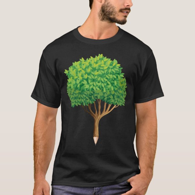 Älskare-konstnären Träd, inspirationsnatur, T Shirt (Framsida)