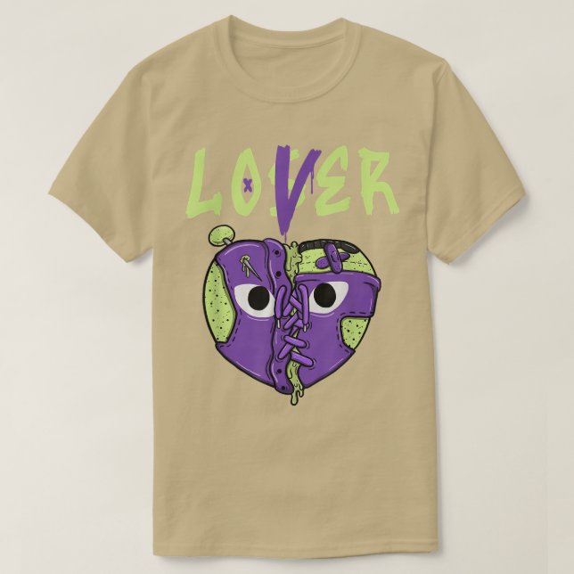 Älskare Loser korrigerade hjärtdräkt Pastel Goth H T Shirt (Design framsida)