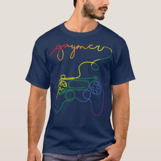 ÄLSKARE Manar Kvinnor i Pride i GAYMER HBT- T Shirt