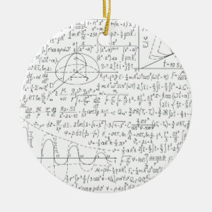 Älskare, Matematik Formel, Math Geek Julgransprydnad Keramik