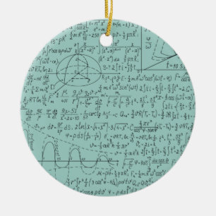 Älskare, Matematik Formel, Math Geek Julgransprydnad Keramik