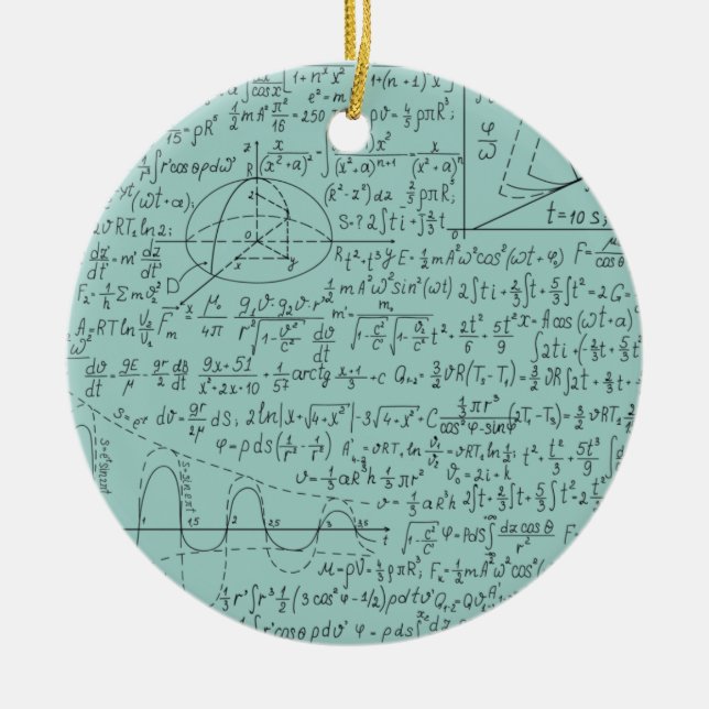 Älskare, Matematik Formel, Math Geek Julgransprydnad Keramik (Framsidan)