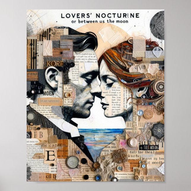 Älskare mellan oss och Måne blandade mediesamling Poster (Framsidan)