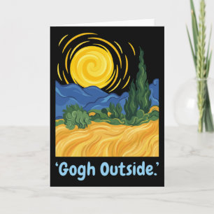 Älskare Natur Inspirerande Stjärnklar Natt Gogh Ut Kort