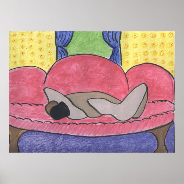 Älskare på A Soffa Poster (Framsidan)