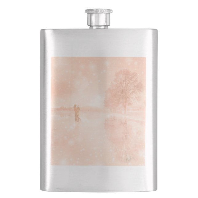 Älskare på en frusen damm fickplunta (Framsidan)