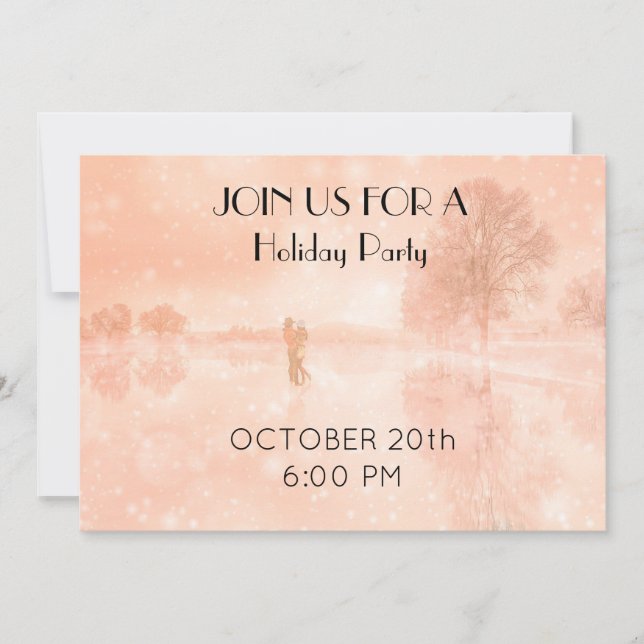 Älskare på en frusen damm inbjudningar (Framsida)