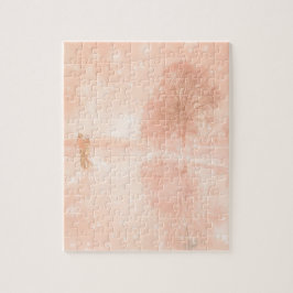 Älskare på en frusen damm pussel