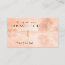 Älskare på en frusen damm visitkort