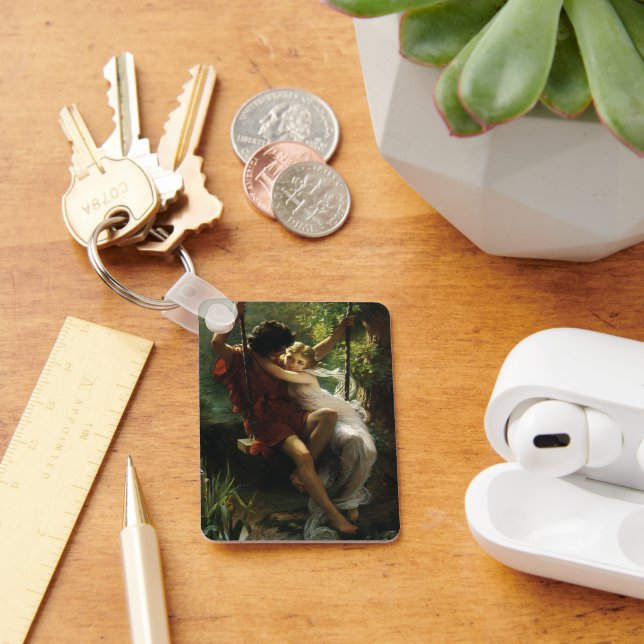 Älskare på en sväng. Vår av Pierre Auguste Cot Nyckelring (Skrivbord)