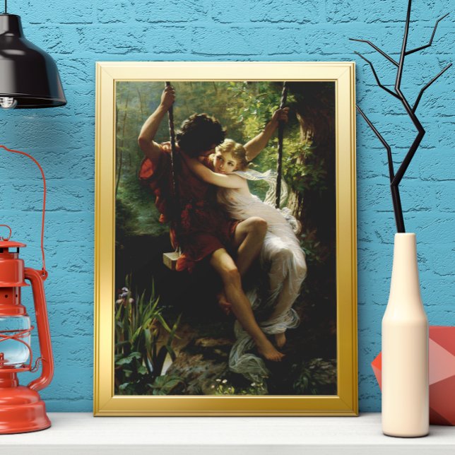 Älskare på en sväng. Vår av Pierre Auguste Cot Poster (Skapare uppladdad)