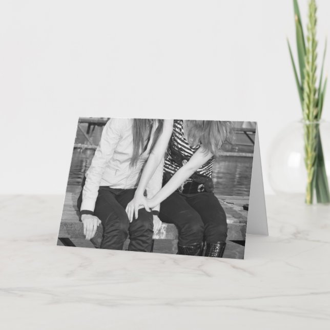 Älskare på en ta av planet kort (Framsida)