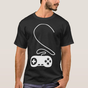 Älskare par matchning av styrenhetshjärtvideospe t shirt