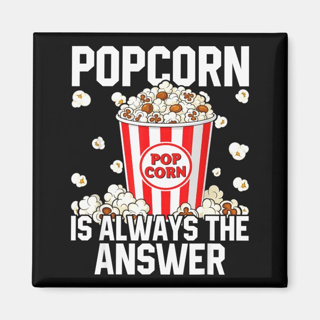älskare popcorn pop corn kostym besättning magnet (Framsidan)