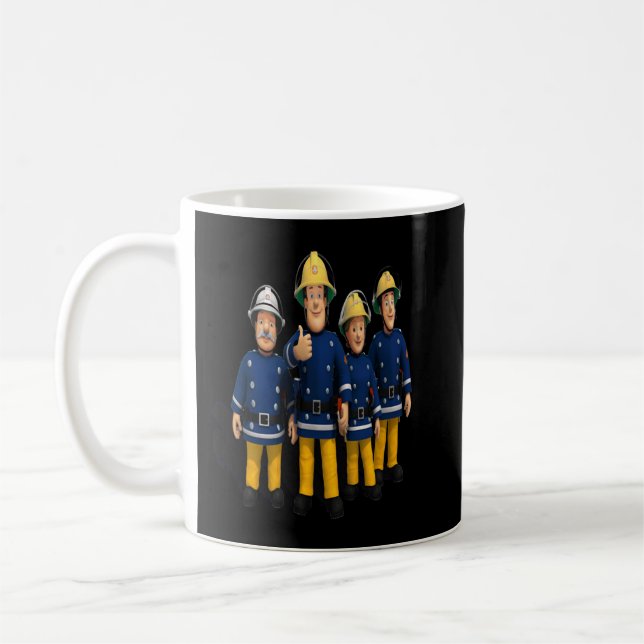Älskare presenterar Fireman Children Tecknads Sam  Kaffemugg (Vänster)