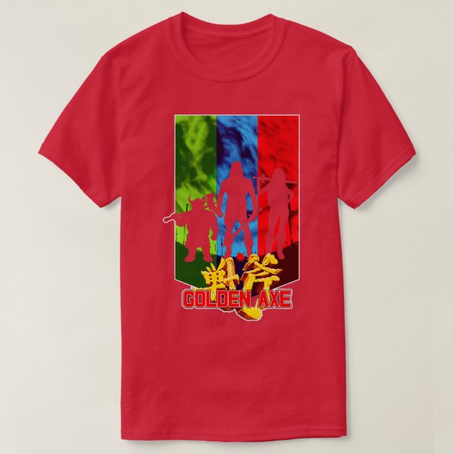 Älskare presenterar Golden Fighting Game Ax och ge T Shirt (Design framsida)