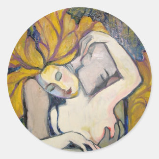 älskare runt klistermärke