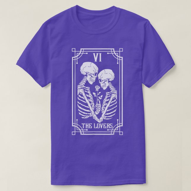 Älskare Tarot Card545 T Shirt (Design framsida)