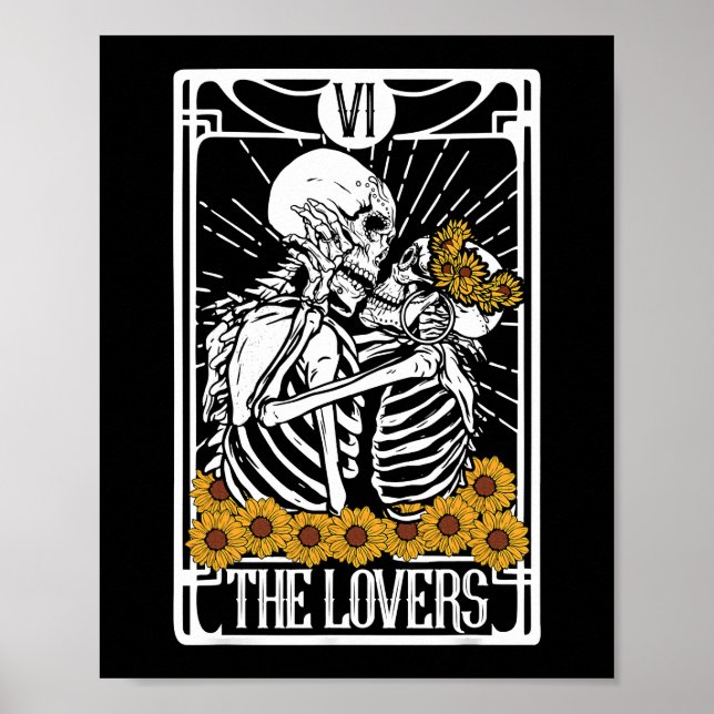 Älskare Tarot Card-läsare, Aesthetic Hall Poster (Framsidan)