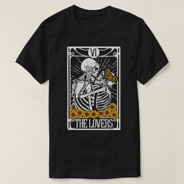 Älskare Tarot Card-läsare, Aesthetic Hall T Shirt (Design framsida)