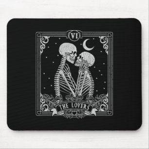 Älskare Tarot Card Skeleton Valentineser Hallowee Musmatta