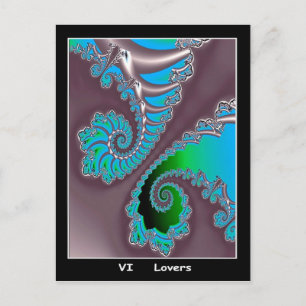 Älskare Tarot Card Vykort