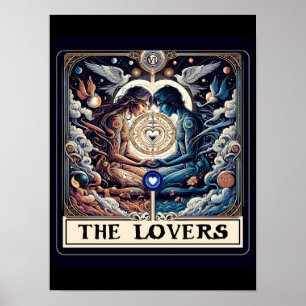 ÄLSKARE Tarot Celestial Man & Woman Soulmates Poster