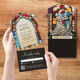 Älskare Tarot-glaset Stil - Europeiska Bröllop