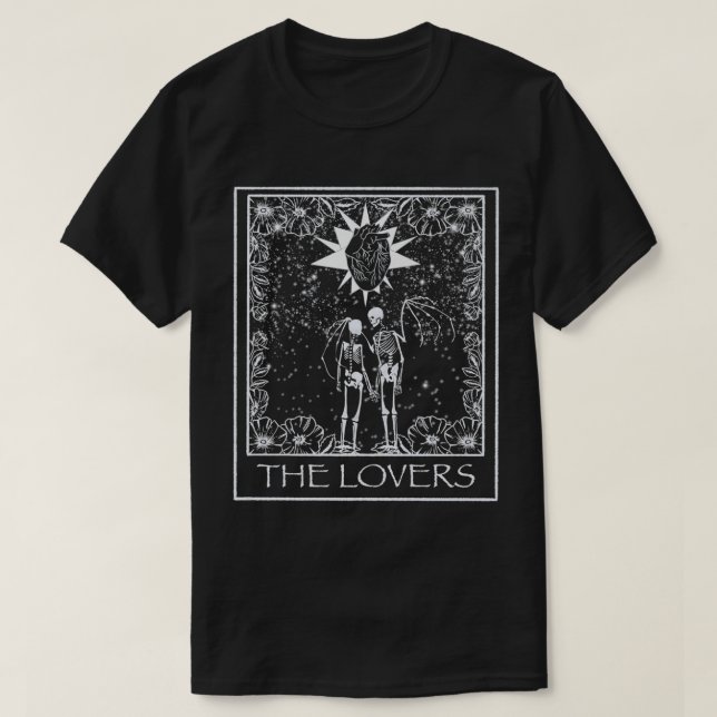 Älskare Tarot Premium T Shirt (Design framsida)