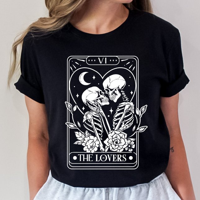 Älskare Tarot Skeleton Valentine T Shirt (Skapare uppladdad)