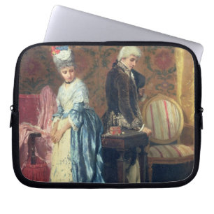 Älskare Tiff, 1872 (olja på panel) Laptop Fodral