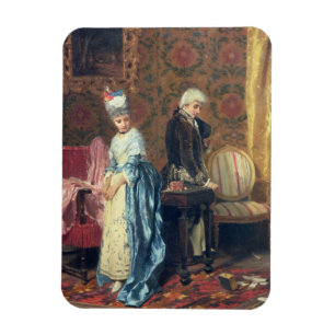 Älskare Tiff, 1872 (olja på panel) Magnet