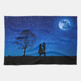 Älskare under fullt kökshandduk