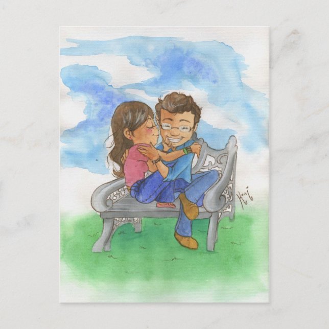 älskare vykort (Framsida)