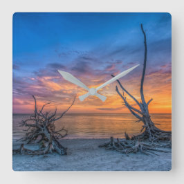 Älskareträden Fyrkantig Klocka