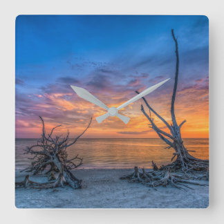 Älskareträden Fyrkantig Klocka