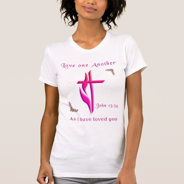 Älsken varandra, så som jag har älskat eder t shirt (Framsida)