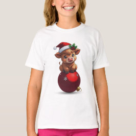 älsklig baby highland ko sittande t shirt